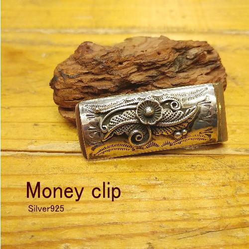 マネークリップ Silver925 財布 ハンドメイド インディアンスタイル メンズ レディース | 