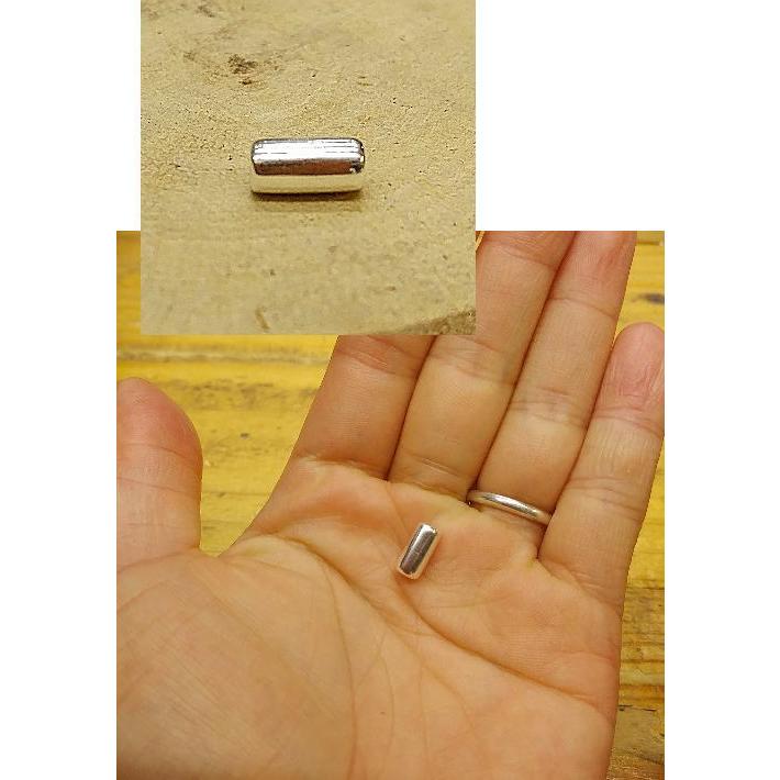 シルバ―無垢Mサイズパイプ 1個から購入OK シルバー925製   無垢 シルバービーズ ビーズ/ゴローズカスタムに/趣味の方も 職人さんも |  | 01