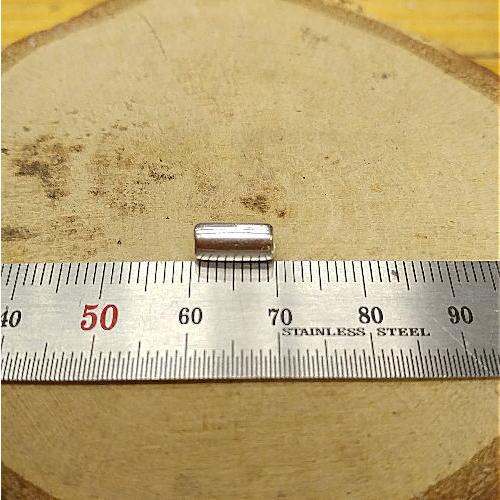 シルバ―無垢Mサイズパイプ 1個から購入OK シルバー925製   無垢 シルバービーズ ビーズ/ゴローズカスタムに/趣味の方も 職人さんも |  | 02