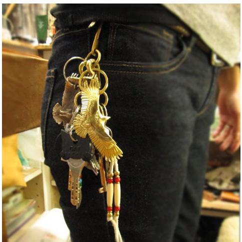 イーグルキーホルダー真鍮・白銅/バイカー/アクセサリー/バレンタイン/ギフト/プレゼント/イベント |  | 05