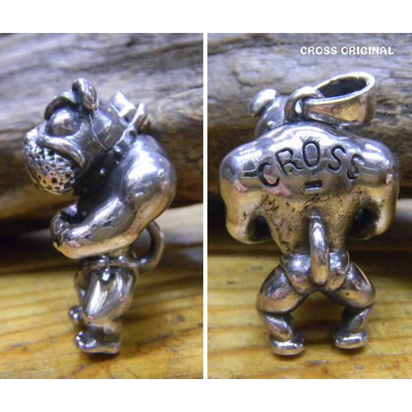 マッチョブル  ペンダントトップ メンズ CROSS ORIGINALペンダント トップ Silver925/ブルドッグ犬/ファイター |  | 01