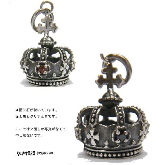 王冠クラウンペンダント トップ Silver925  男女兼用 アクセサリー/ゴシック調/プレゼント ギフトにも  ペンダントトップ メンズ |  | 02