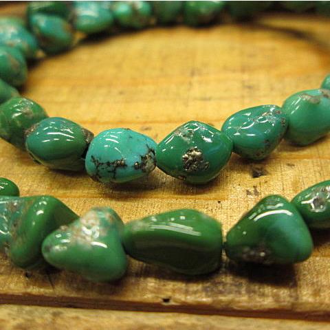 ターコイズビーズネックレス材料 41cm アクセサリー  ターコイズ ビーズ クラフト ネックレス ブレス |  | 01