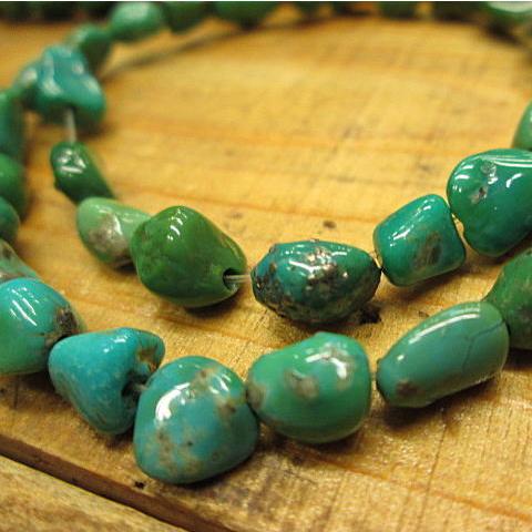 ターコイズビーズネックレス材料 41cm アクセサリー  ターコイズ ビーズ クラフト ネックレス ブレス |  | 02