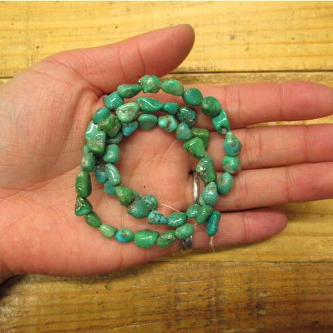 ターコイズビーズネックレス材料 41cm アクセサリー  ターコイズ ビーズ クラフト ネックレス ブレス |  | 03