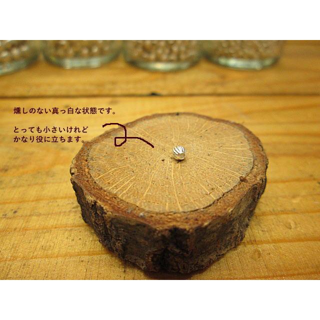 筋入り シルバ―ビーズ*４粒入り*玉(2.8ｍｍ) Silver925 中空シルバービーズ シルバー/インディアン/アクセサリー/材料/パーツ |  | 01