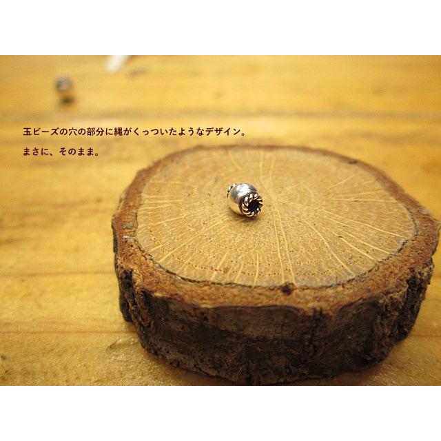 樽型シルバービーズ直径4ｍｍ縄付き 提灯みたいな丸玉 シルバービーズ  Silver925  シルバー/インディアン/ ネイティブアメリカン アクセサリー /材料/パーツ |  | 01