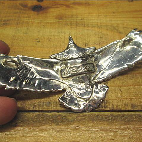 全銀イーグル ペンダント/トップ/シルバー925 CROSS ORIGINAL ついにできました /ゴローズ ではありません/インディアンネイティブ |  | 02