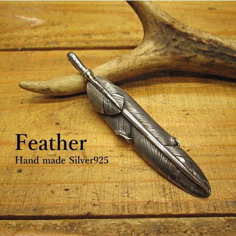 フェザー ペンダント Silver925 ハンドメイド トップ メール便OK アクセサリー/羽/イーグル | 