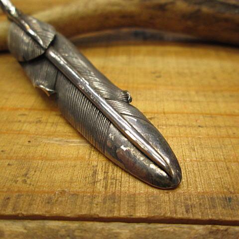 フェザー ペンダント Silver925 ハンドメイド トップ メール便OK アクセサリー/羽/イーグル |  | 02