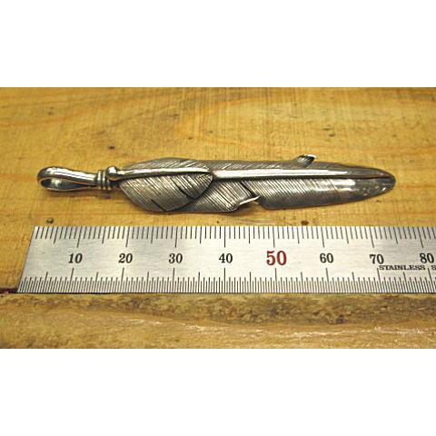 フェザー ペンダント Silver925 ハンドメイド トップ メール便OK アクセサリー/羽/イーグル |  | 04
