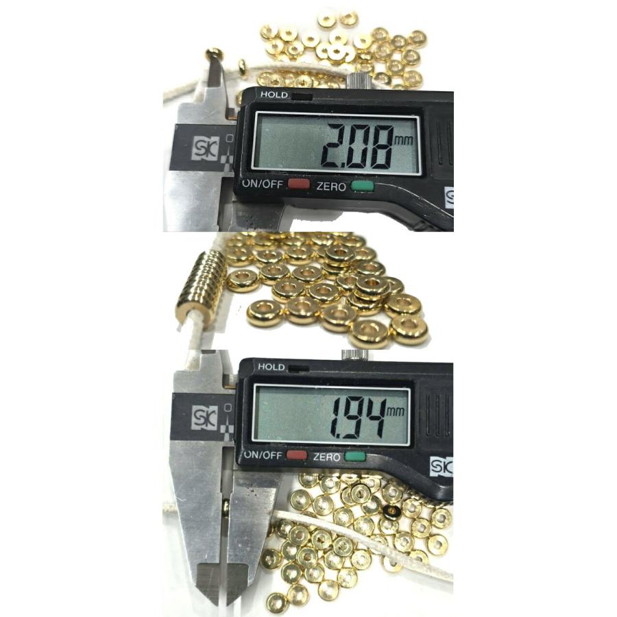 B-155 イエローゴールド平ビーズ 50個セット アクセサリー/パーツ/ゴローズのカスタムに |  | 02