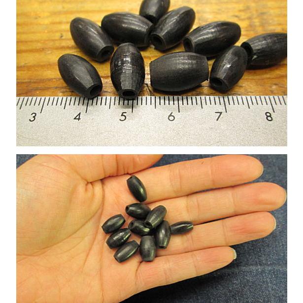 ホーンビーズタル型　(黒)  お試しボリューム  10個入り200円  　/アクセサリー/材料/骨 b-3 |  | 02