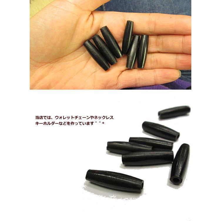 ホーンビーズ(黒）ボーン  1個から買える  1個100円  　2.7ｃｍ/アクセサリー/材料/骨 b-4 |  | 03