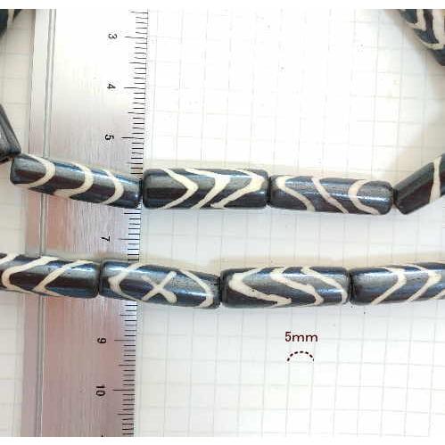 BB-8 ボーンビーズ 骨 長いタイプ メール便OK 1連売り 1連1000円(税別) 焦げ茶色染め ブラウン パーツ アクセサリー ビーズ クラフト |  | 03