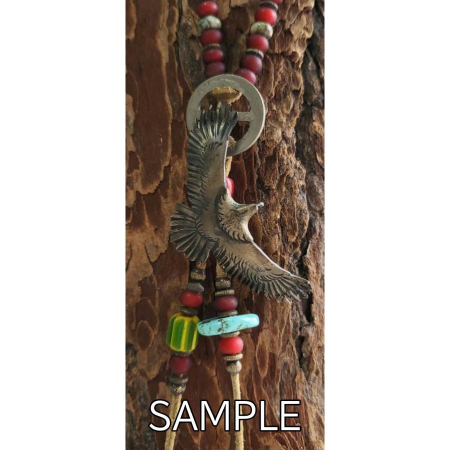 EB-80 円盤ターコイズビーズ  大穴 産地不明ターコイズ　アクセサリー/パーツ/ゴローズのカスタムにいかがですか？ |  | 01