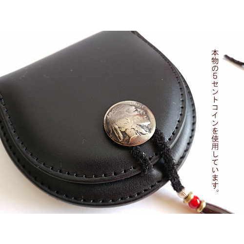 L-3 コインケース コインパース 黒 ブラック レザー本革 5800円(税別) 5セントコイン カスタム メール便OK 財布 レザーアイテム プレゼント ギフト |  | 01
