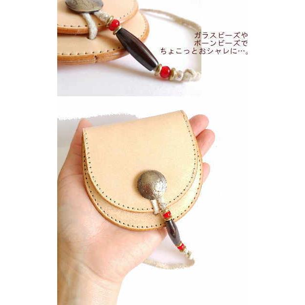 L-4 コインケース コインパース(タン ナチュラル)レザー本革　5セントコイン カスタム メール便OK 財布 レザーアイテム プレゼント ギフト |  | 02