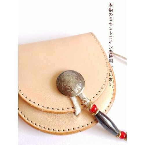 L-4 コインケース コインパース(タン ナチュラル)レザー本革　5セントコイン カスタム メール便OK 財布 レザーアイテム プレゼント ギフト |  | 03