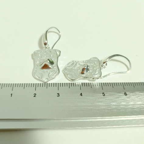 p-1　透かしパグピアスSilver925 ペア売り パグ 犬好きな方へ  メンズ レディース ギフト プレゼント アクセサリー |  | 03