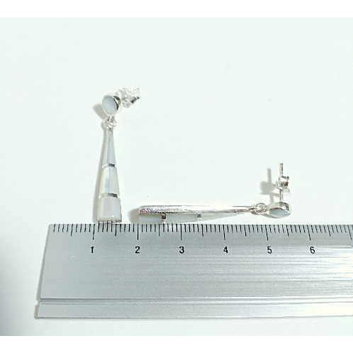 p-4 インレイ ピアス Silver925 ペア売り ホワイト シェル カジュアル フォーマル インディアン エスニック ボヘミアン好きな方へ メンズ レディース ギフト … |  | 03