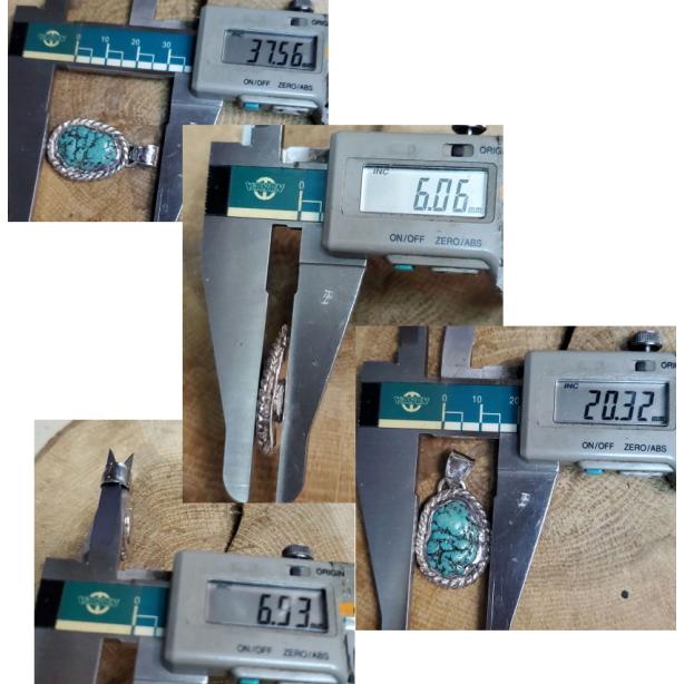 ターコイズ ペンダント キングマンターコイズトップ rym-100 ハンドメイド インディアンスタイル |  | 03