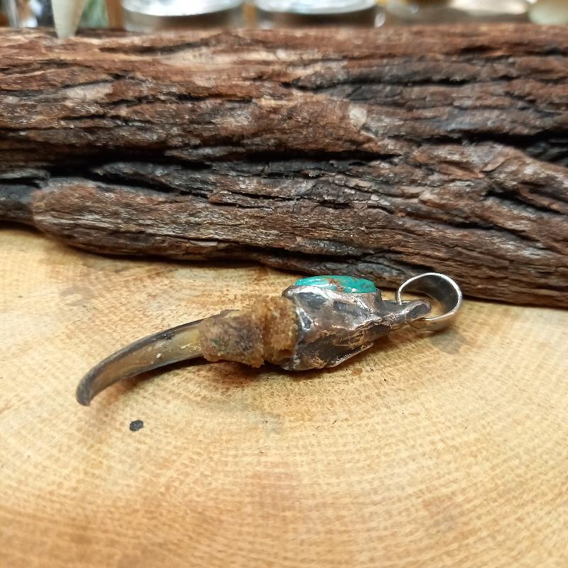 rym-11 イーグルクロー ターコイズ ペンダント【熊爪】ネックレス【Silver925】ハンドメイド |  | 01