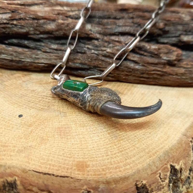rym-11 イーグルクロー ターコイズ ペンダント【熊爪】ネックレス【Silver925】ハンドメイド |  | 02