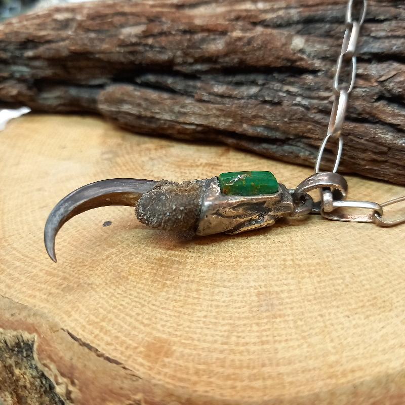 rym-12 イーグルクロー ターコイズ ペンダント【鷹の爪】ネックレス【Silver925】ハンドメイド |  | 01