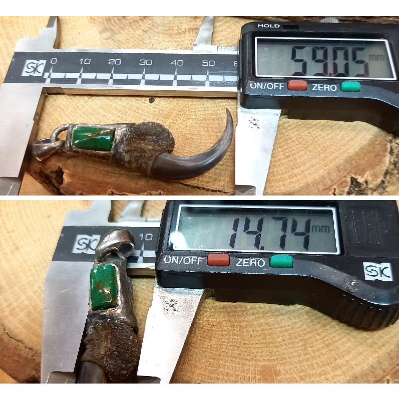 rym-12 イーグルクロー ターコイズ ペンダント【鷹の爪】ネックレス【Silver925】ハンドメイド |  | 04