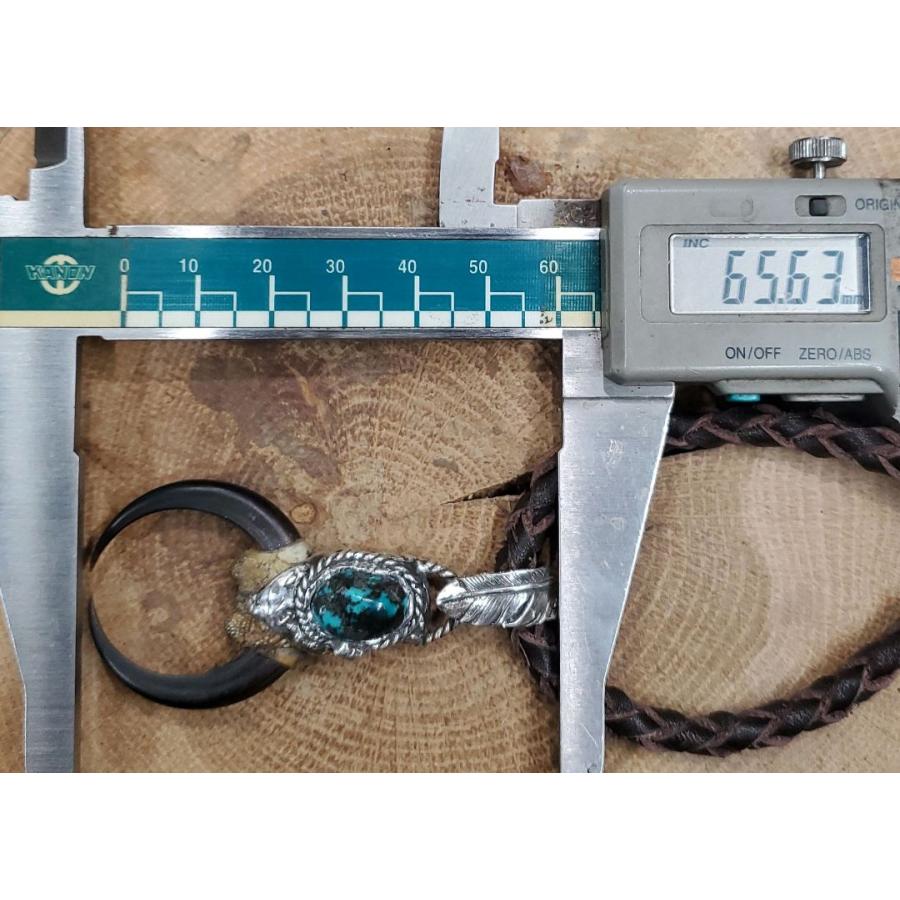 rym-120 イーグルクロー 鷹 ターコイズ ナジャペンダント 一点物 ネックレス ハンドメイド インディアンジュエリー |  | 05