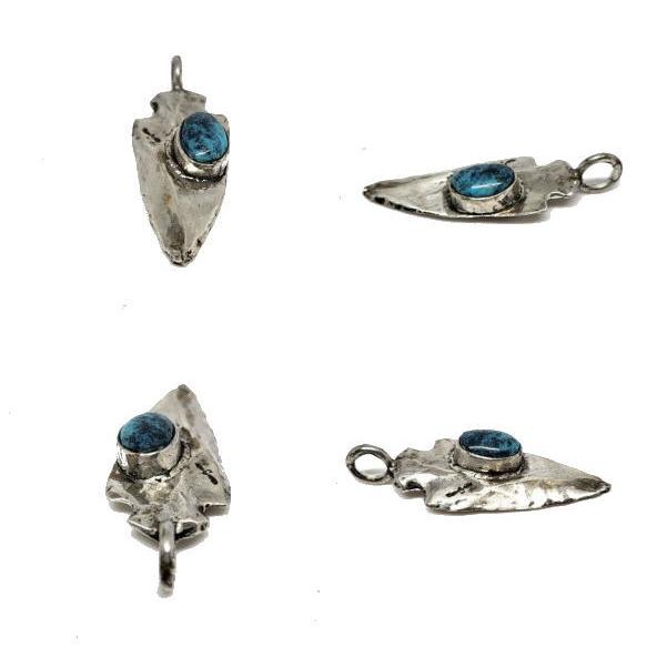 rym-263  ターコイズ矢じり ペンダントトップ スタンピング【Silver925】 |  | 02