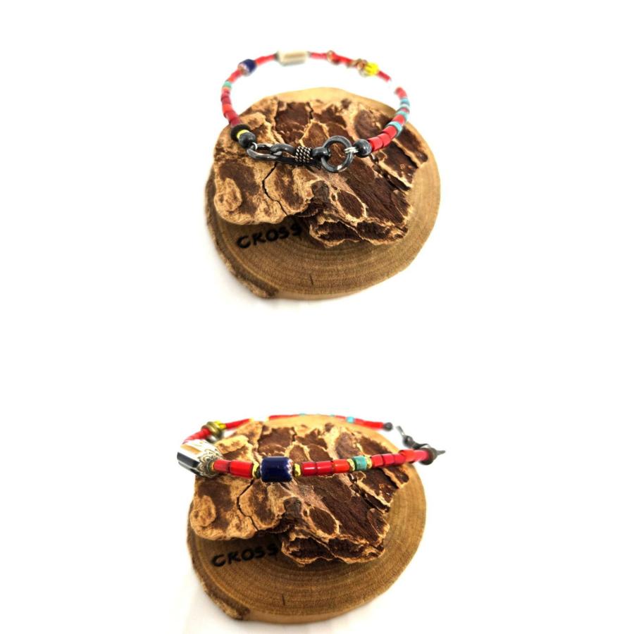 rym-308希少アンティークビーズブレスレット手首のサイズ17ｃｍの方 ネックレス ブレスレット アクセサリー |  | 02