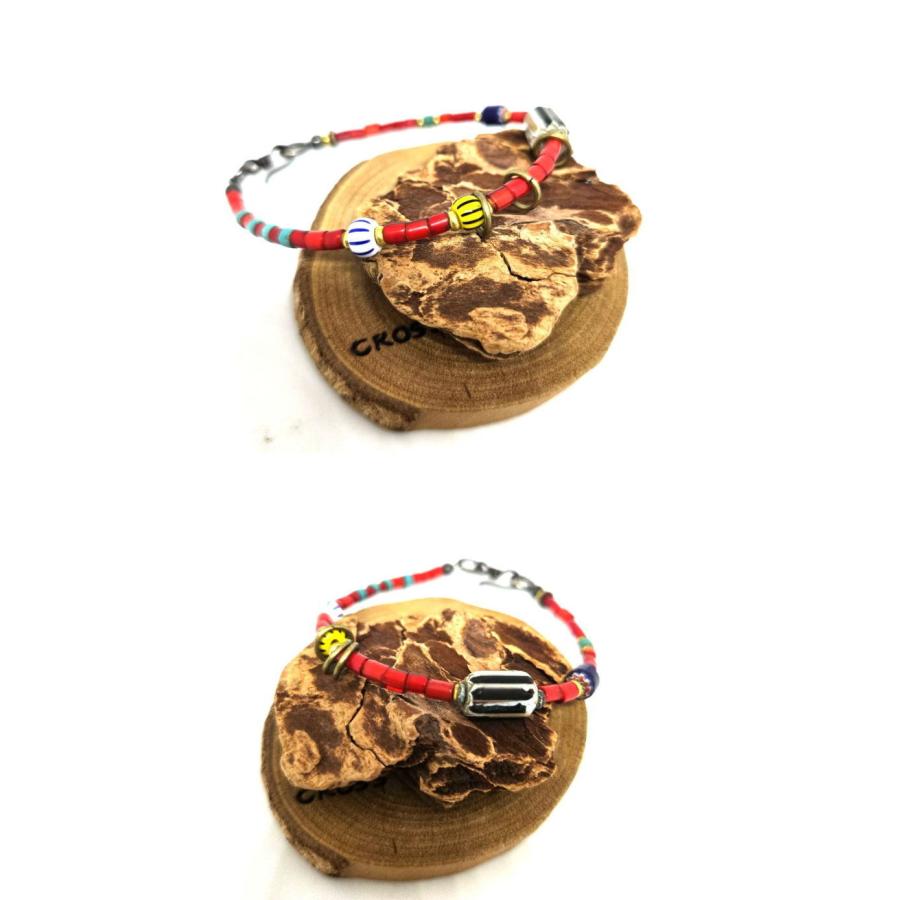 rym-308希少アンティークビーズブレスレット手首のサイズ17ｃｍの方 ネックレス ブレスレット アクセサリー |  | 03