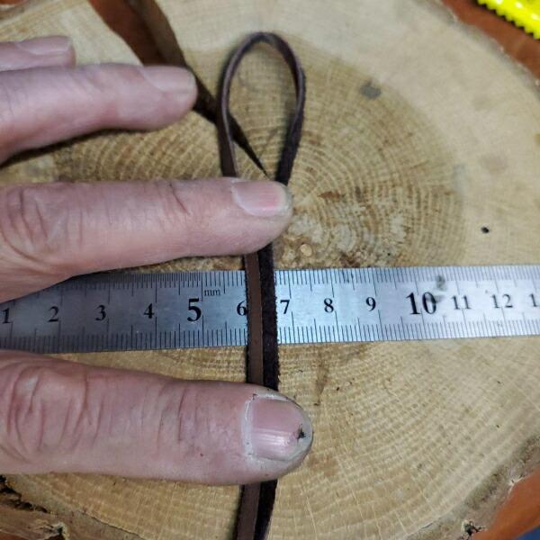 rym-327鹿紐 鹿 革 紐チョコレート色 超ロング130ｃｍ 水洗い拭き伸ばし仕上げ 鹿スキン　/クラフト/材料/革/ゴローズ カスタムに |  | 03