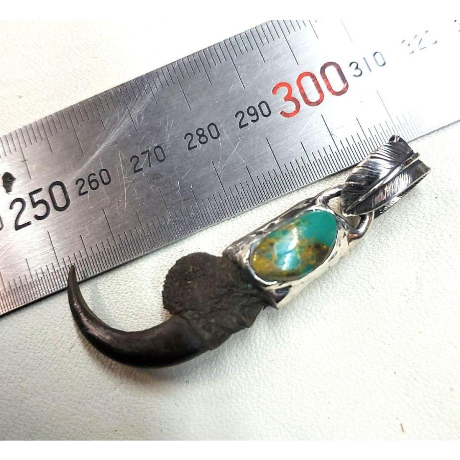 rym-33 イーグルクロー ターコイズペンダント 一点物 ネックレス ハンドメイド アクセサリー 男女兼用 ゲテモノ インディアンジュエリー |  | 04