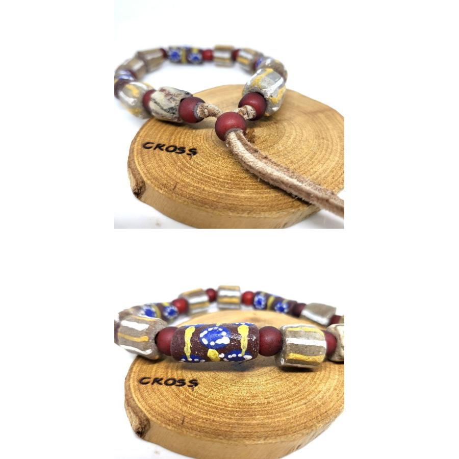 rym-377 アフリカンビーズブレスレット ホワイトハート 手首15cm用 ネイティブアメリカン アクセサリー インディアンスタイル バイカー |  | 02