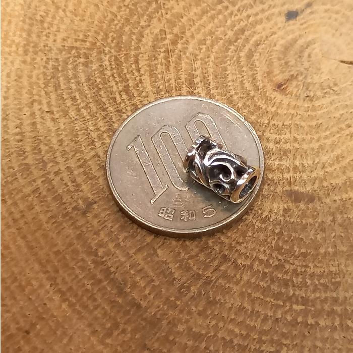 rym-47 シルバービーズ Silver925 唐草＊透かし彫り 1個からご購入OK パイプ シルバー製 材料 クラフト アクセサリー |  | 04