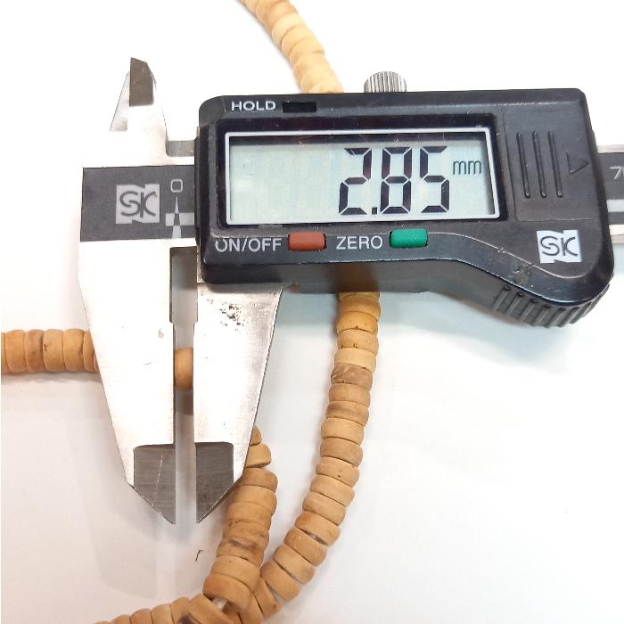 rym-49 ココナツビーズ ベージュ タイヤ型１連から購入OK アクセサリー材料 クラフト ハンドメイド |  | 05