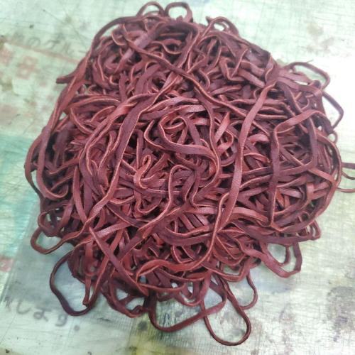 超ロング１５０ｃｍ細目の鹿革紐 赤茶 鹿ひも 水洗い引き伸ばしクリーム仕上げロング  rym-64 |  | 05