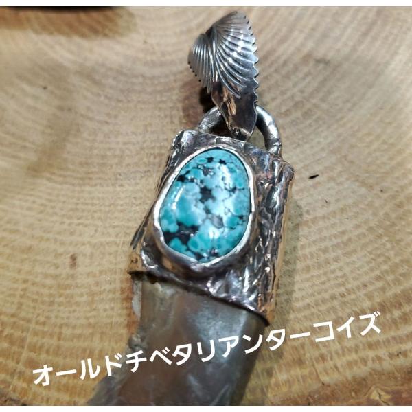 rym-65ベアクロー ターコイズ ペンダント Turquoise 熊爪 ネックレス Silver925 ハンドメイド |  | 02