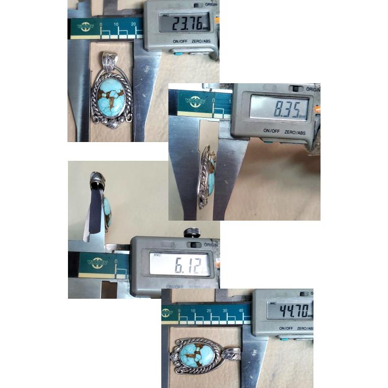 ナンバーエイト ターコイズペンダント トップ ハンドメイドトルコ石  ターコイズ ペンダント インディアン インディアンジュエリー |  | 04