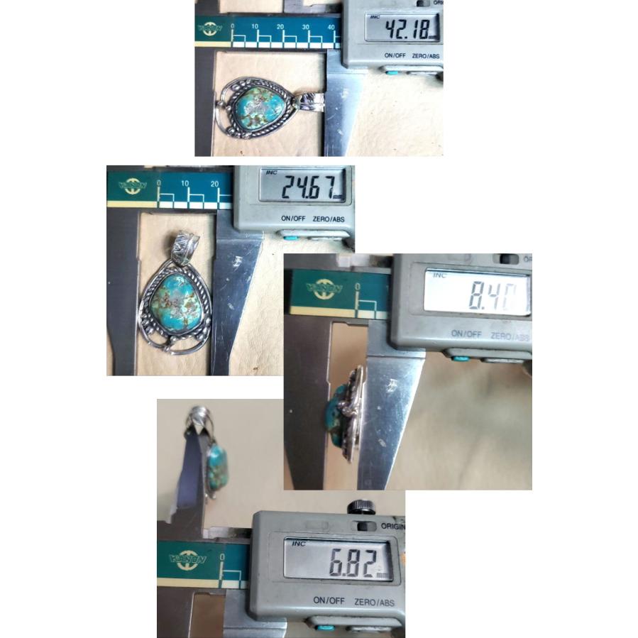 ペンダント ロイストーンターコイズ トップ Silver925 インディアンスタイル ジュエリー ギフト ナバホ ギフト |  | 03