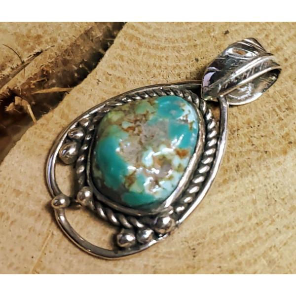 ペンダント ロイストーンターコイズ トップ Silver925 インディアンスタイル ジュエリー ギフト ナバホ ギフト |  | 04