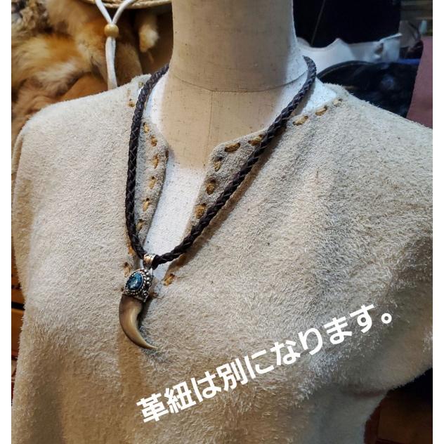ベアクロー ターコイズ ペンダント Turquoise 熊爪 ネックレス Silver925 ハンドメイドrym-93 |  | 04