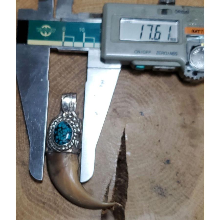 ベアクロー ターコイズ ペンダント Turquoise 熊爪 ネックレス Silver925 ハンドメイドrym-93 |  | 06