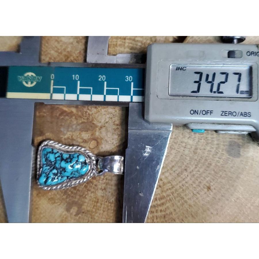 ターコイズ ペンダント キングマンターコイズトップ rym-99 ハンドメイド インディアンスタイル |  | 02