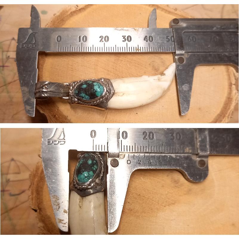 rym-9 牙 ペンダント【コヨーテ？】ネックレス【Silver925】ハンドメイド |  | 04