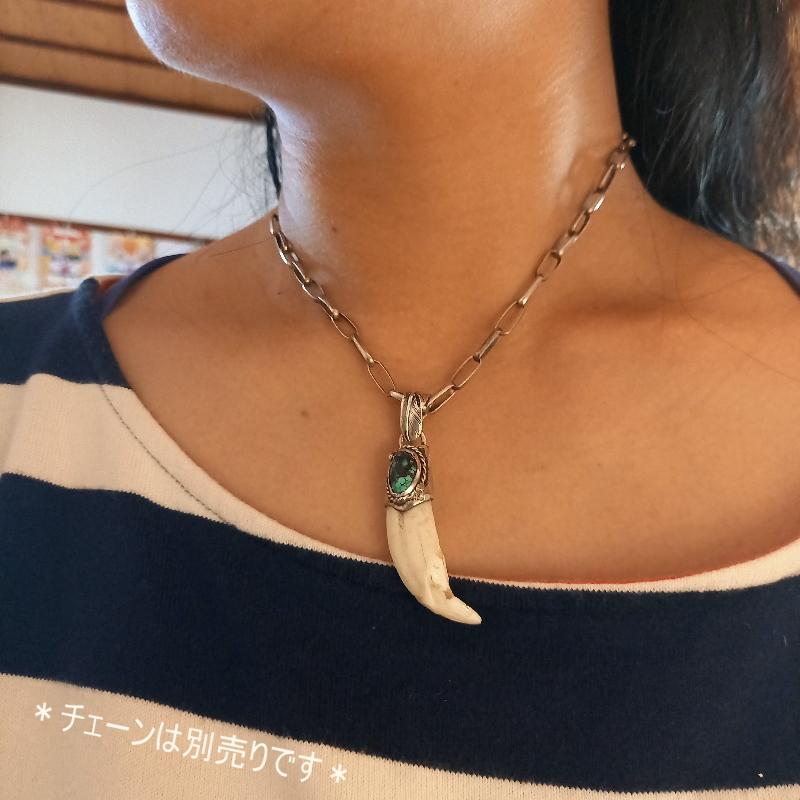 rym-9 牙 ペンダント【コヨーテ？】ネックレス【Silver925】ハンドメイド |  | 05