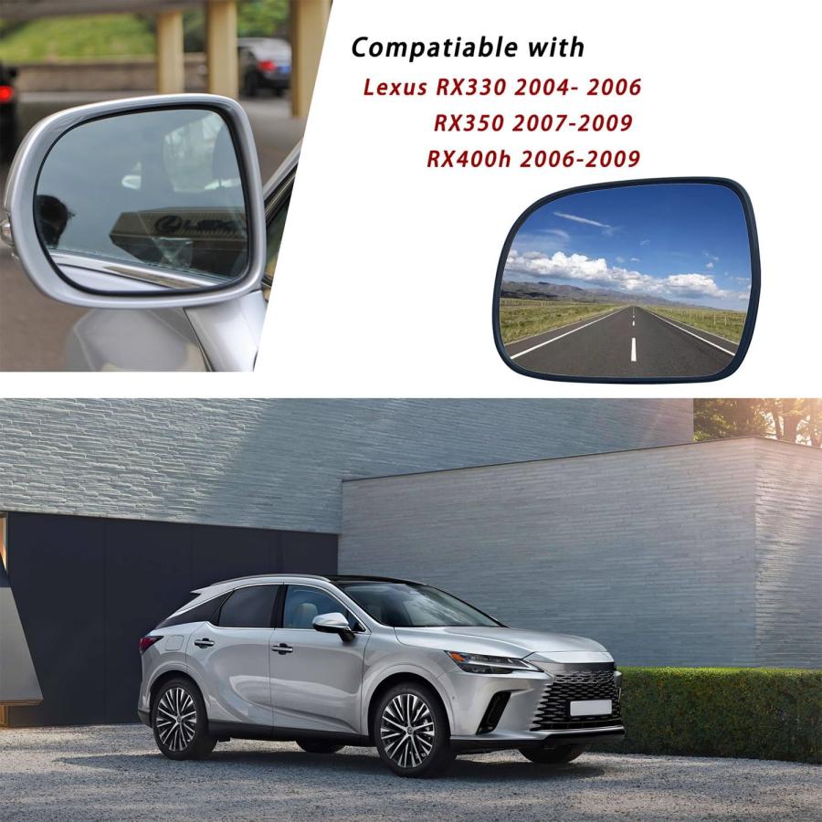 日本アウトレット Driver Side Heated Mirror Replacement For 2004-2009 Lexus RX330 RX350 RX400h - Mirror For Lexus RX330 RX350 RX400h Mirrors Lexus RX330 Side Mirrors